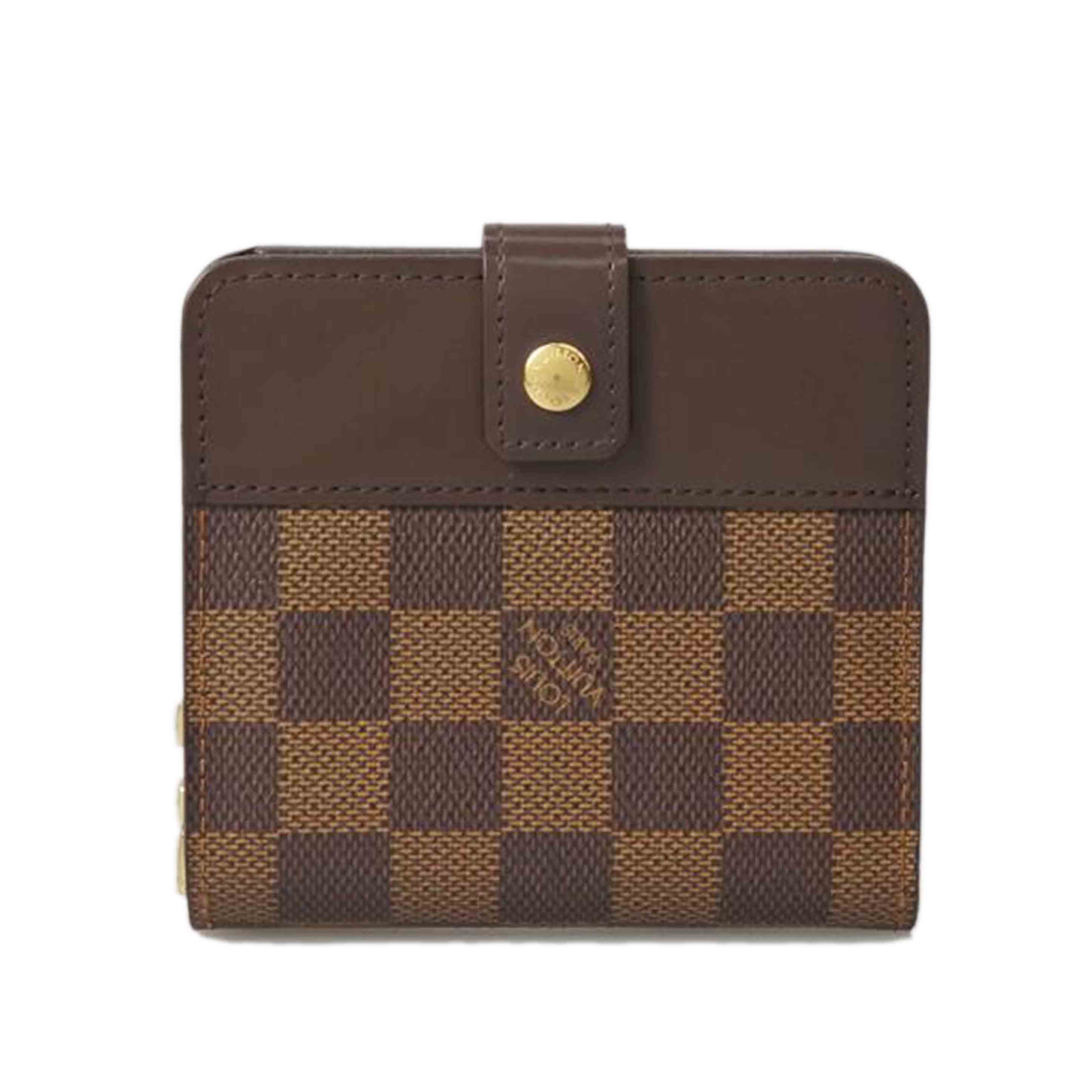 LV ルイ・ヴィトン/コンパクトジップ/ダミエ/エベヌ/N61668//CA0***/ABランク/76