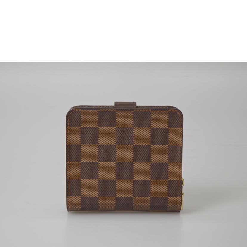 LV ルイ・ヴィトン/コンパクトジップ/ダミエ/エベヌ/N61668//CA0***/ABランク/76