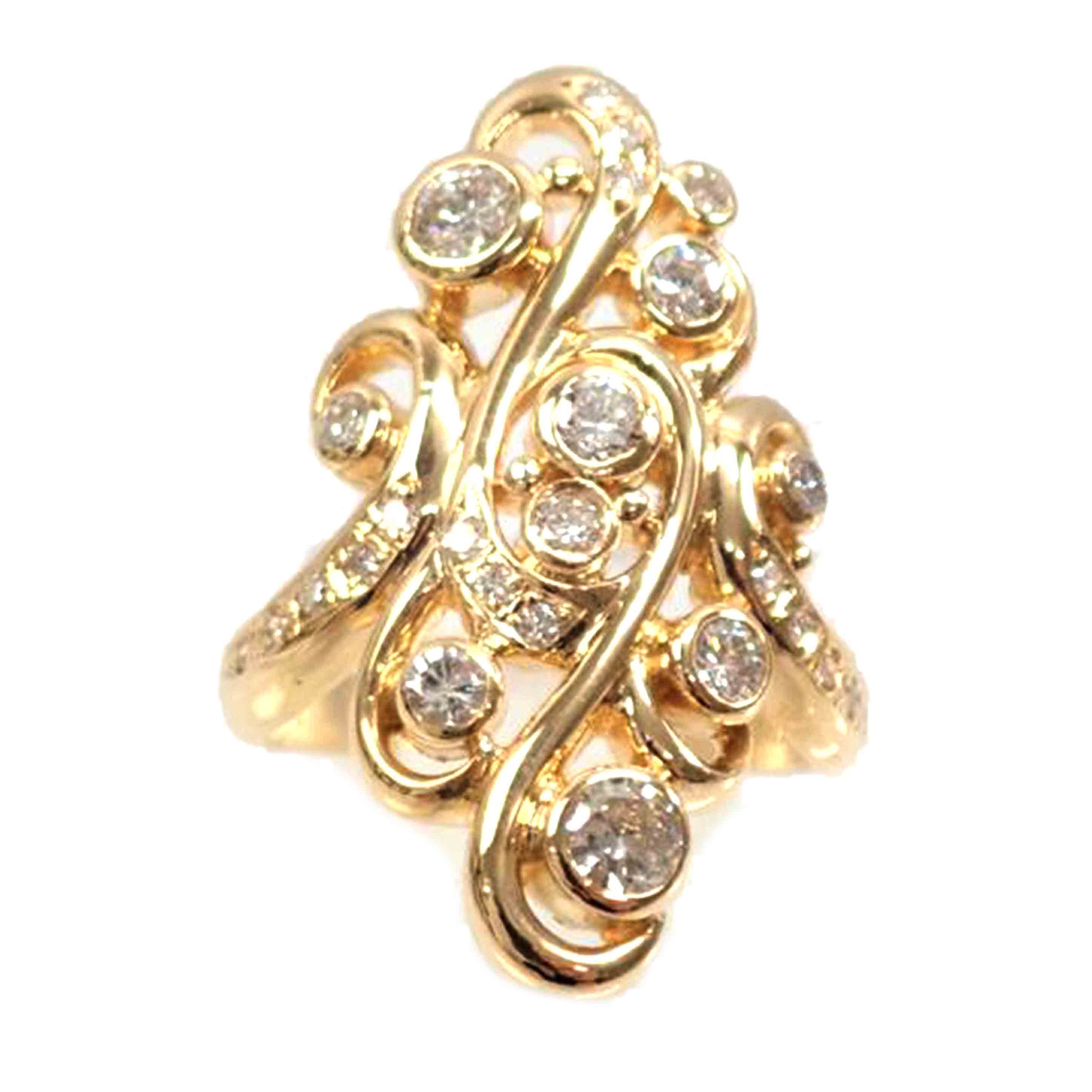 8.2g/K18ダイヤR#10/1.00ct//Aランク/62