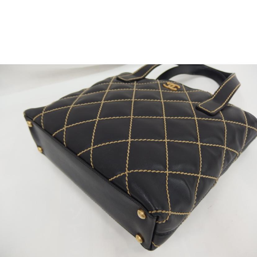 CHANEL シャネル/ワイルドスティッチトート/黒//897****/Bランク/82