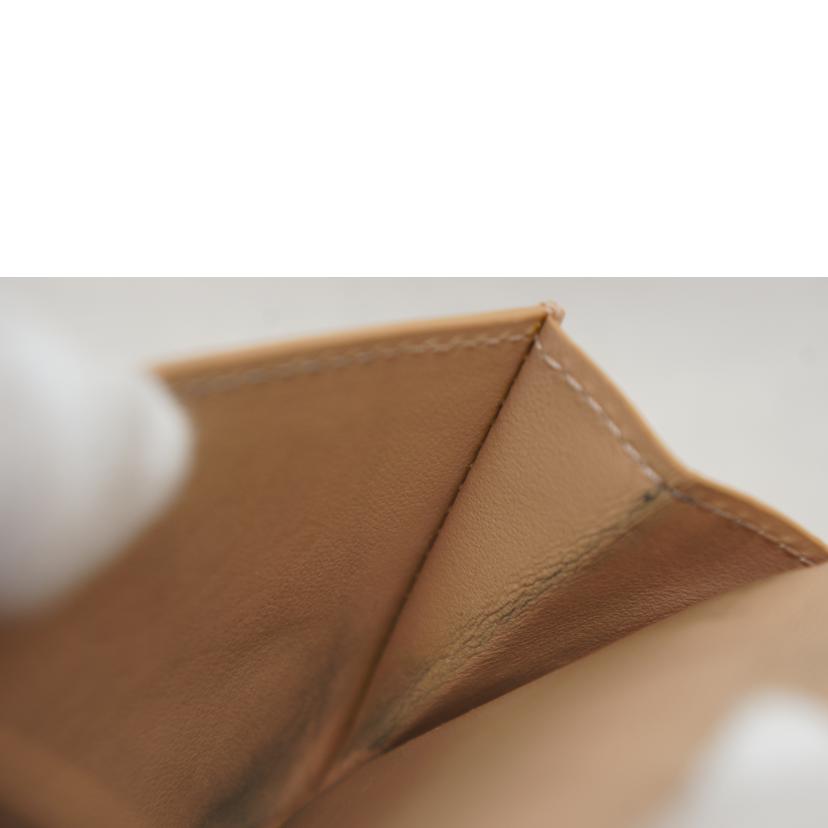 BOTTEGA VENETA/イントレチャートミニウォレットベージュ//ABランク/92