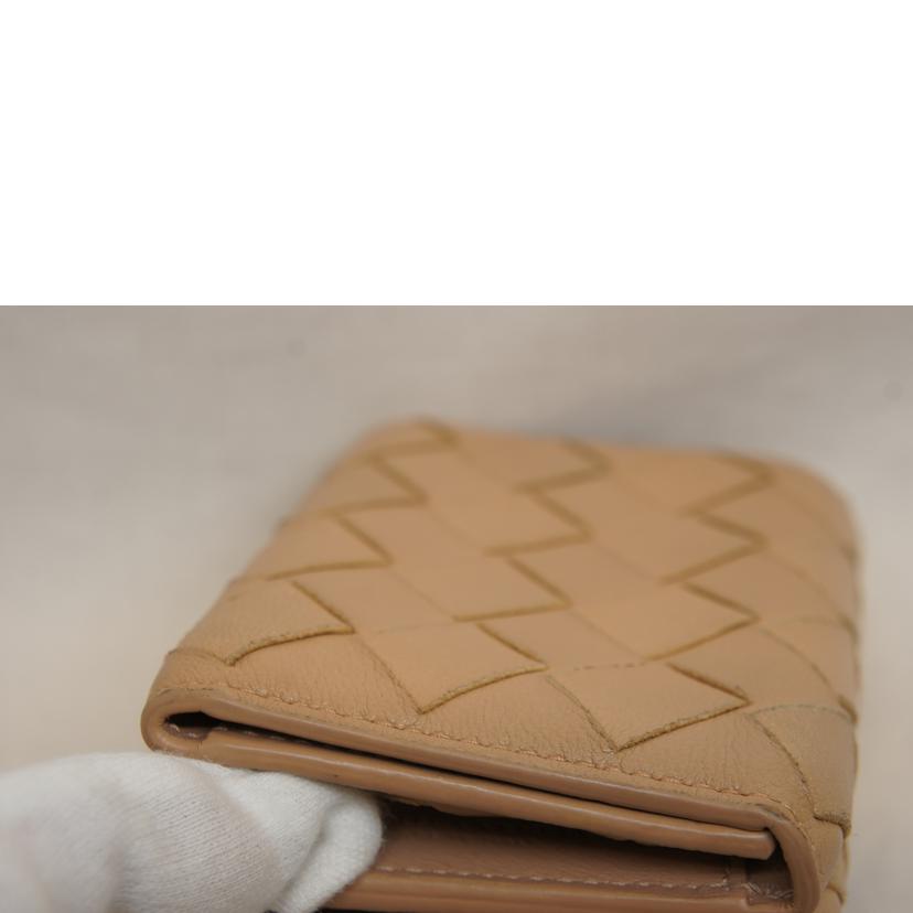 BOTTEGA VENETA/イントレチャートミニウォレットベージュ//ABランク/92