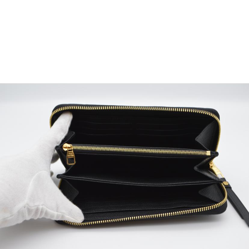 LV ルイヴィトン/ジッピーウォレット/モノグラム・アンプラント/ノワール/M61864//RFI****/ABランク/89