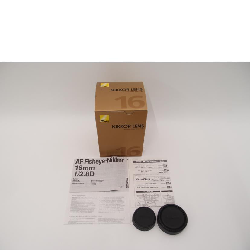 Nikon ニコン/交換レンズ/Ai AF Fisheye-Nikkor 16mm f/2.8D//623441/ABランク/69