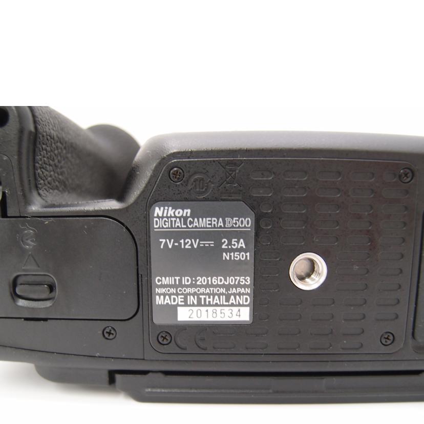 Nikon ニコン/デジタル一眼レフカメラ ボディ/D500//2018534/ABランク/69
