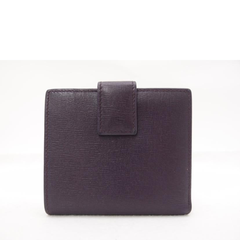 GUCCI グッチ 紫 ゴールド金具 レディース/インターロッキングG Wホック二つ折り財布/パープル/309704//218*/ABランク/69