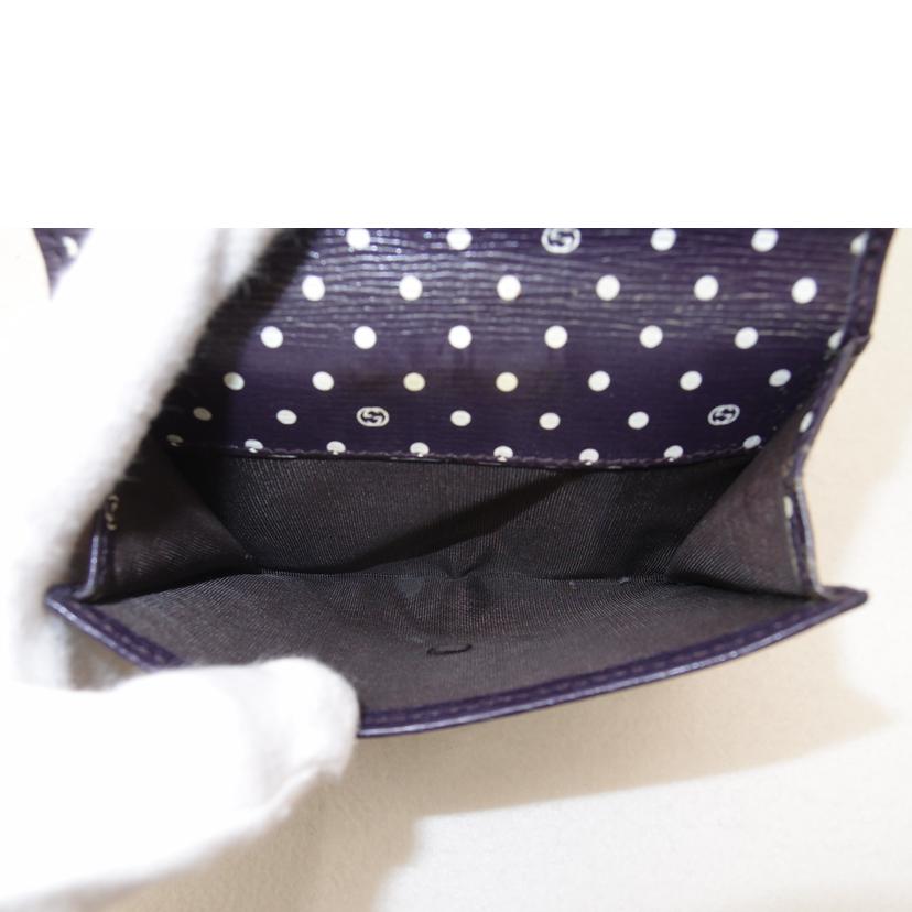 GUCCI グッチ 紫 ゴールド金具 レディース/インターロッキングG Wホック二つ折り財布/パープル/309704//218*/ABランク/69