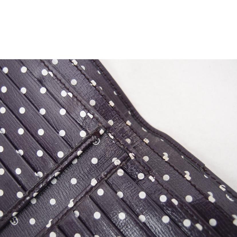 GUCCI グッチ 紫 ゴールド金具 レディース/インターロッキングG Wホック二つ折り財布/パープル/309704//218*/ABランク/69