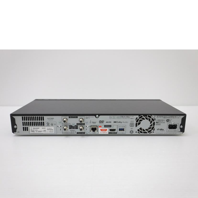SHARP シャープ/BD/HDD4K対応レコーダ-2TB/4B-C20DT3//9139632/Bランク/88