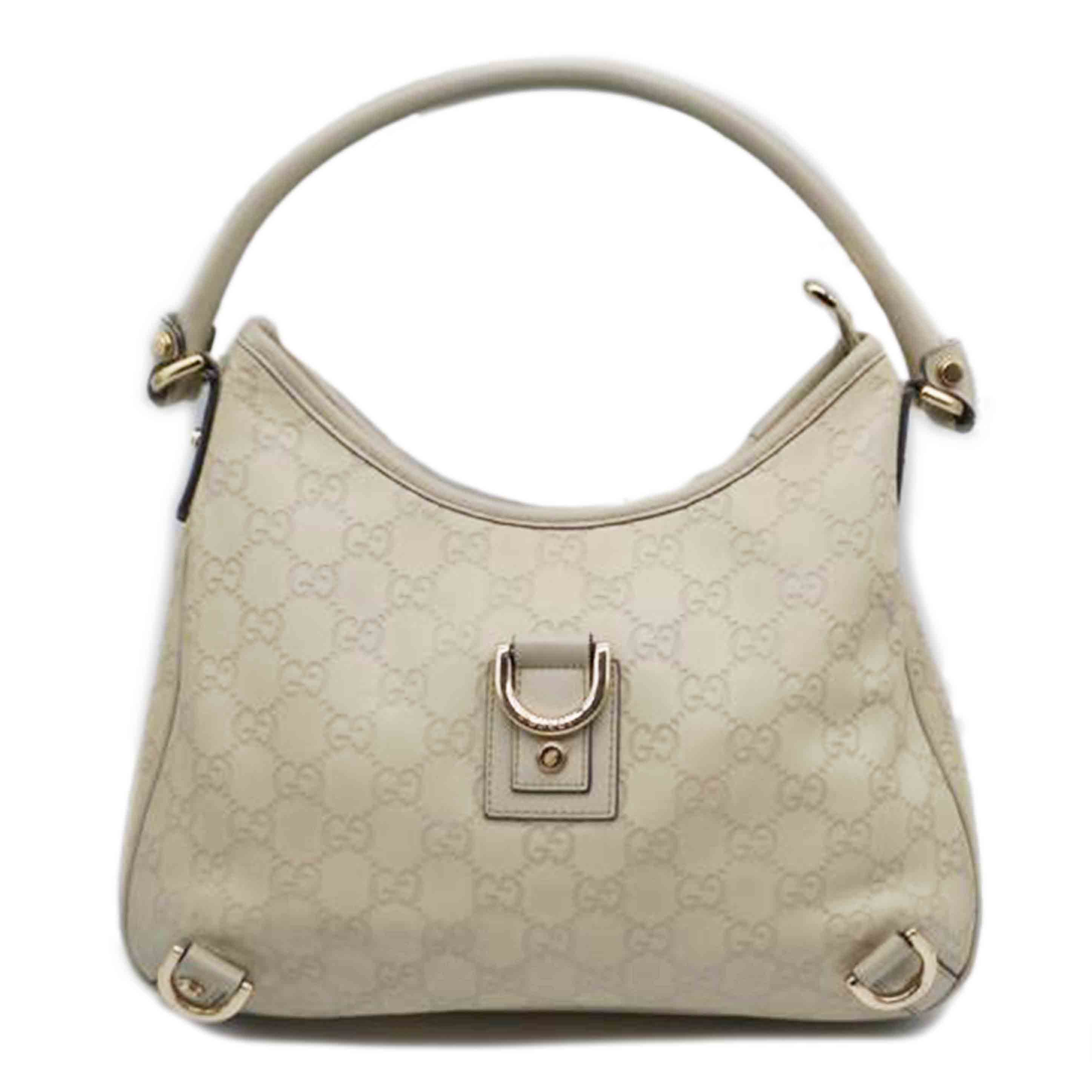 GUCCI グッチ/グッチシマアビーレザーワンショルダー/アイボリー/130738//213***/ABランク/89