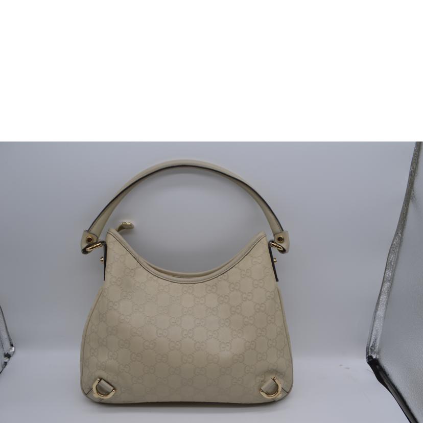 GUCCI グッチ/グッチシマアビーレザーワンショルダー/アイボリー/130738//213***/ABランク/89