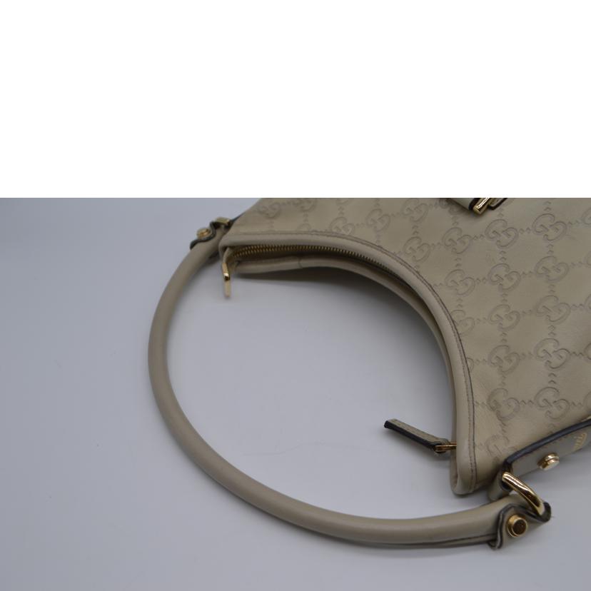 GUCCI グッチ/グッチシマアビーレザーワンショルダー/アイボリー/130738//213***/ABランク/89