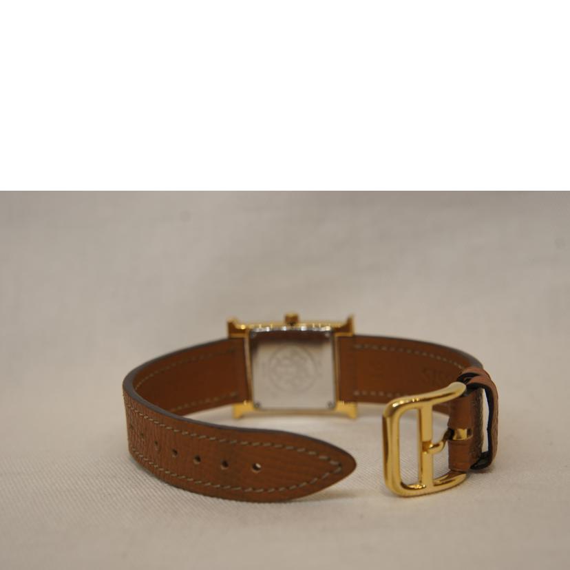 HERMES エルメス/Hウォッチ白文字盤QZ/社外ベルト/RS1.201//880***/Bランク/92