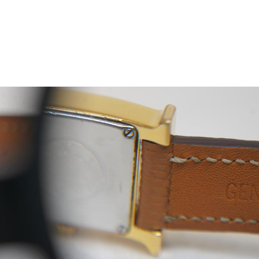 HERMES エルメス/Hウォッチ白文字盤QZ/社外ベルト/RS1.201//880***/Bランク/92