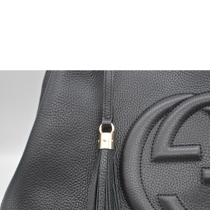 GUCCI グッチ/ソーホーインターロッキングGチェーンレザートート/536196//562***/Aランク/89