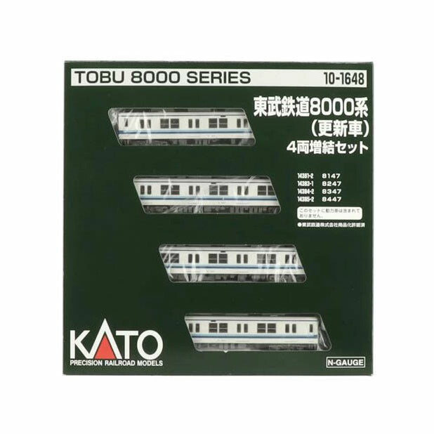 KATO カトー/東武鉄道8000系(更新車) 4両増結セット Nゲージ/10-1648//Aランク/78