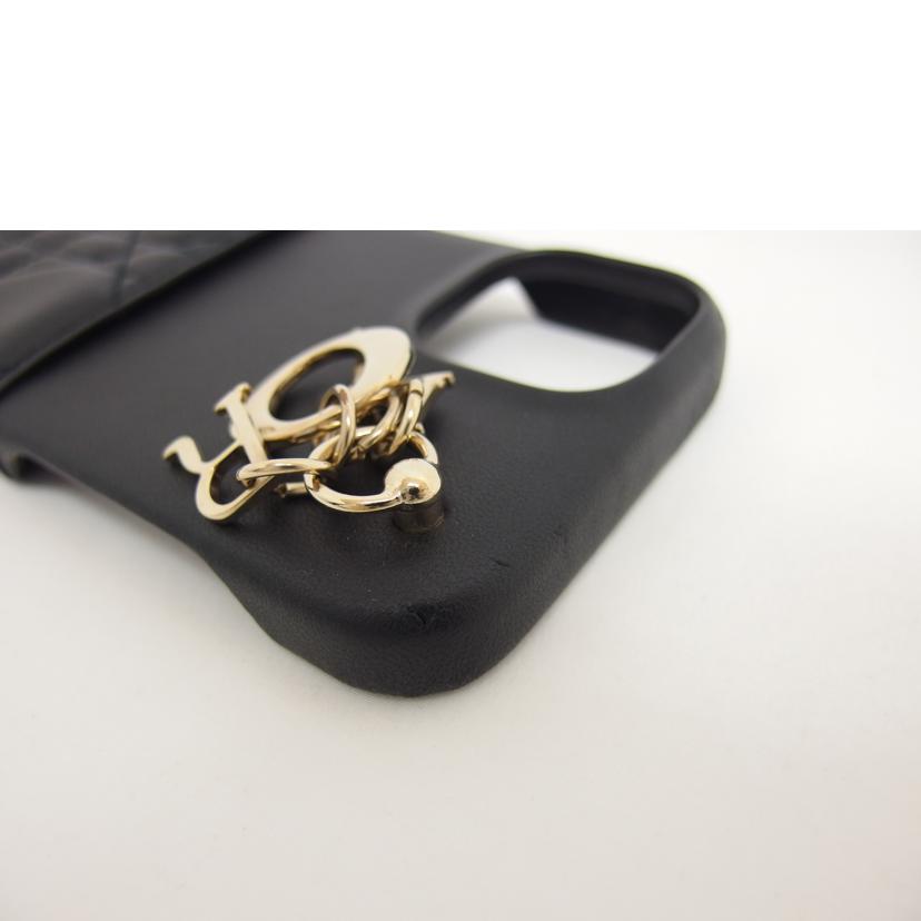 Christian Dior クリスチャンディオール/カナージュ iPhone14/13ケース/ブラック//ABランク/04