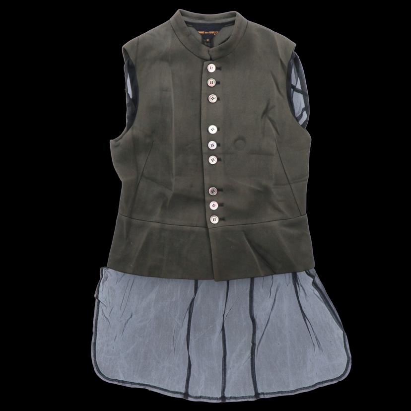 COMMEdesGARCONS/95/チュール付ベスト/ブラック//ABランク/82