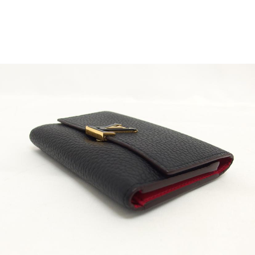 LV ルイヴィトン/ポルトフォイユ・カプシーヌ コンパクト/ノワール・ホットピンク/M62157//ICタ**/ABランク/04