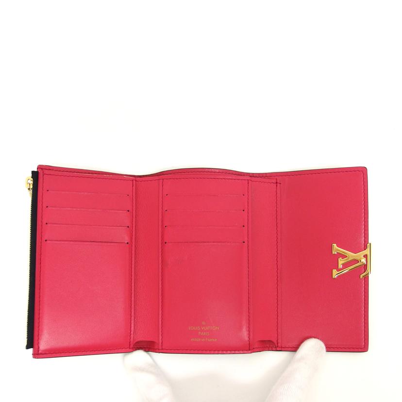 LV ルイヴィトン/ポルトフォイユ・カプシーヌ コンパクト/ノワール・ホットピンク/M62157//ICタ**/ABランク/04