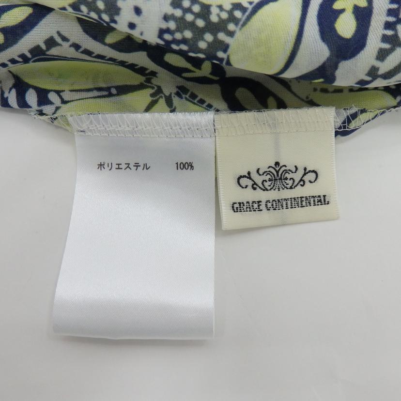 GRACE CONTINENTAL グレースコンチネンタル/シファオンプリント ティアードワンピース /01241-3118600-00//Aランク/77