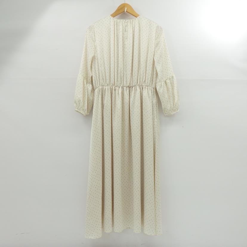 ROPE ロペ/ドット ギャザー サテンワンピース /GGE33410B//Aランク/77