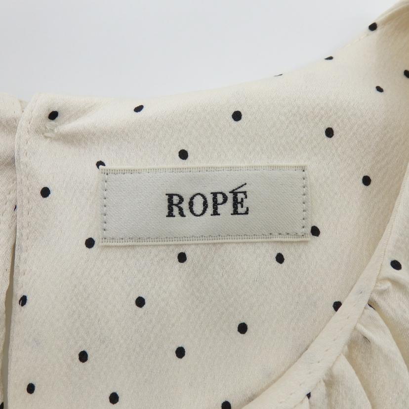 ROPE ロペ/ドット ギャザー サテンワンピース /GGE33410B//Aランク/77