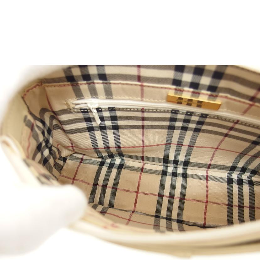 BURBERRY バーバリー/レザーワンショルダーバッグ/アイボリー//Bランク/04