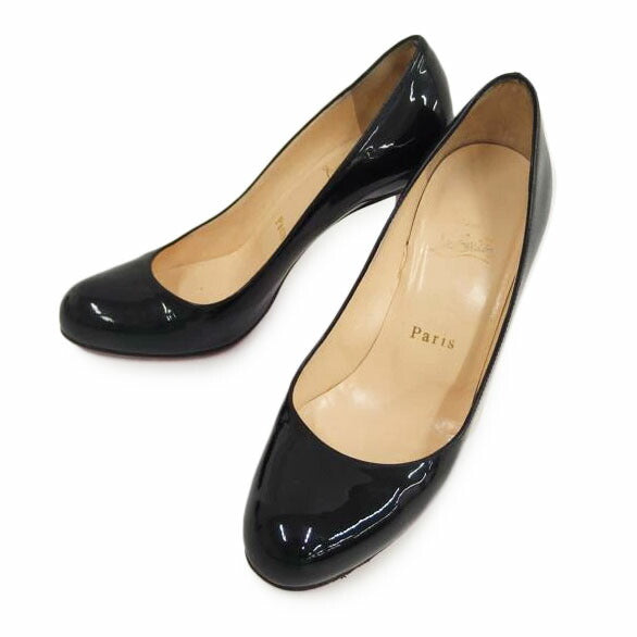 Christian Louboutin ルブタン/ルブタン エナメル パンプス 黒//Cランク/82