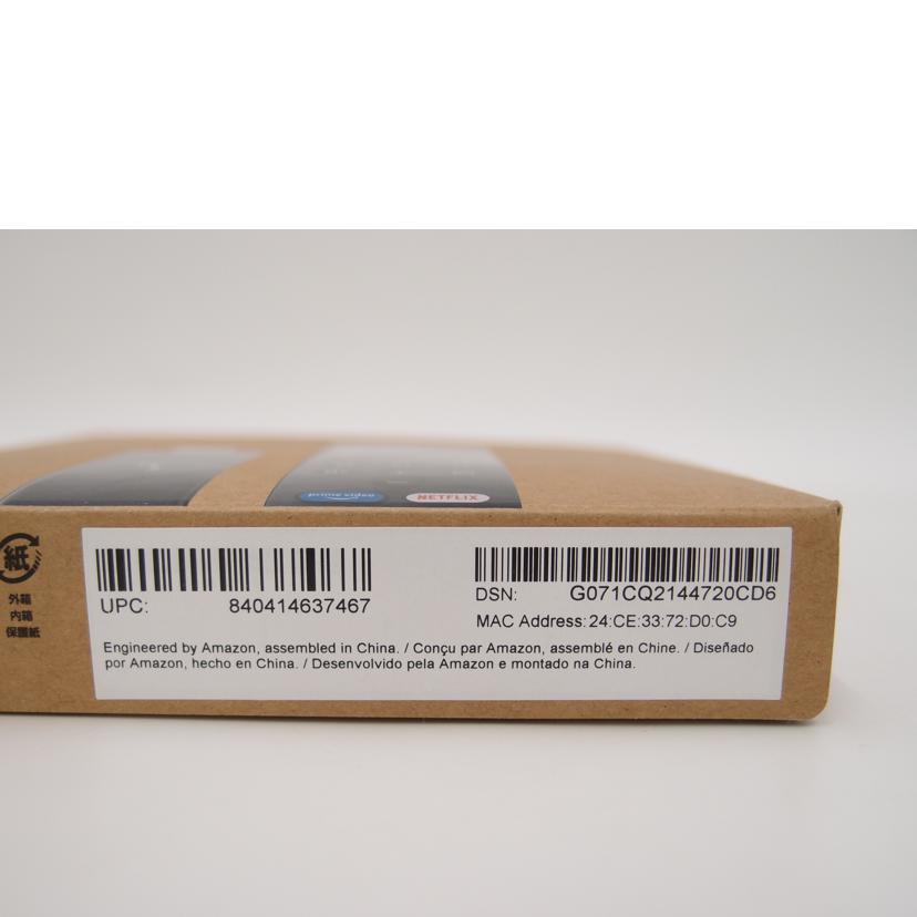 Amazon アマゾン/Fire TV Stick HD/B0CQN6FYLN//G071CQ2144720CD6/Sランク/69