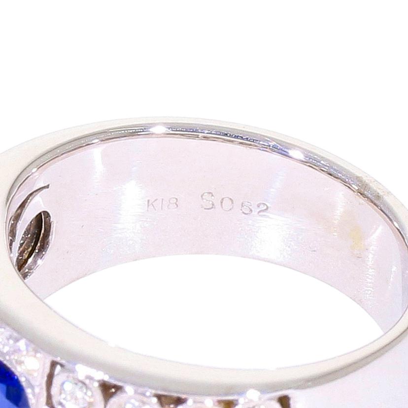 /◎ K18サファイヤダイヤリング063/D0.30ct//Aランク/59