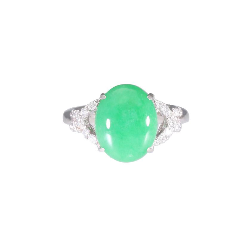 /◎K18翡翠ダイヤリング4.558/D0.15ct//ABランク/59