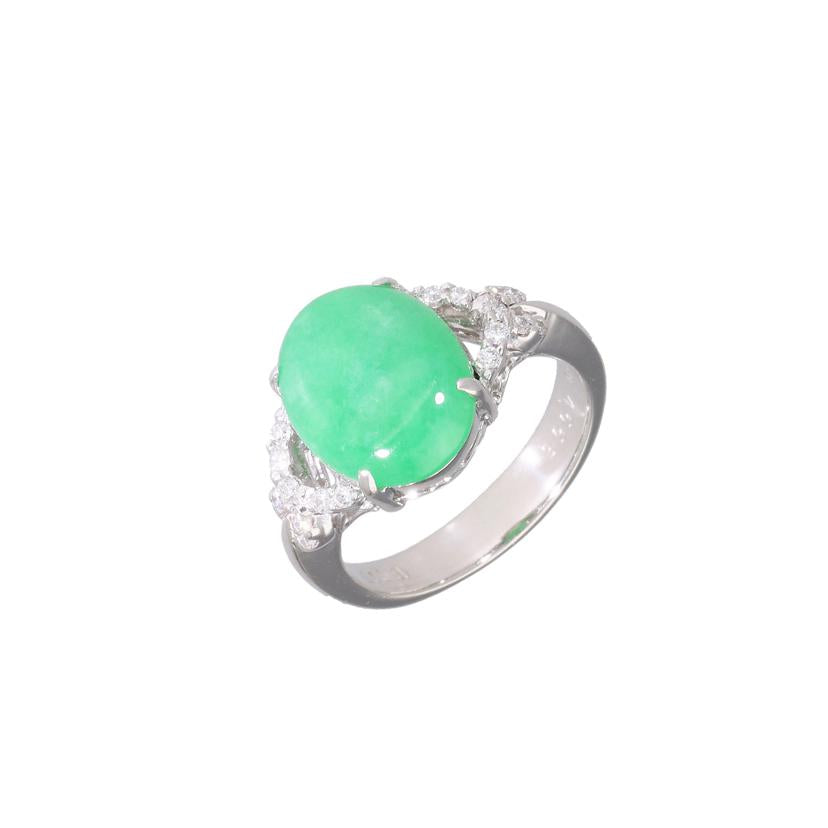 /◎K18翡翠ダイヤリング4.558/D0.15ct//ABランク/59