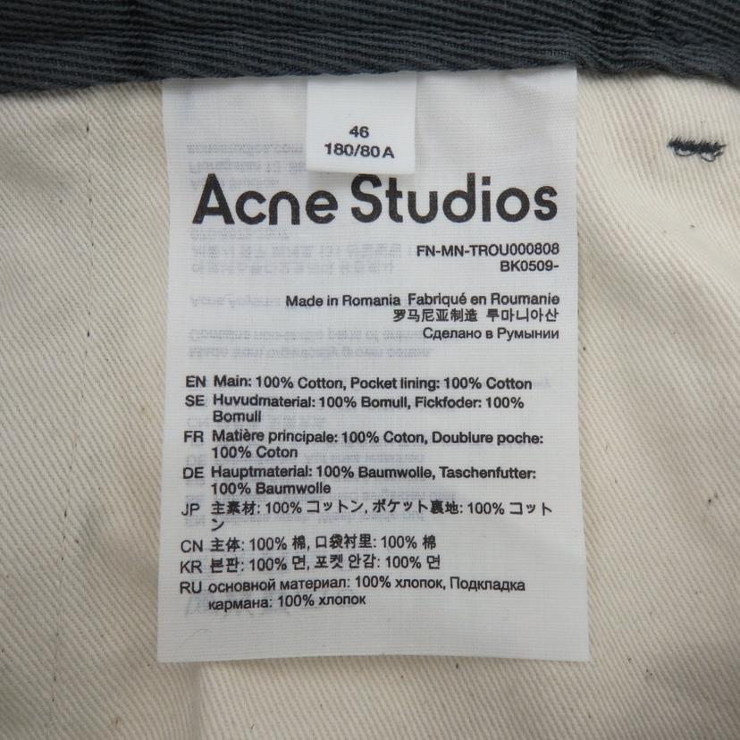 Acne Studios アクネストゥディオズ/コットン100% スラックス グレー//Sランク/77