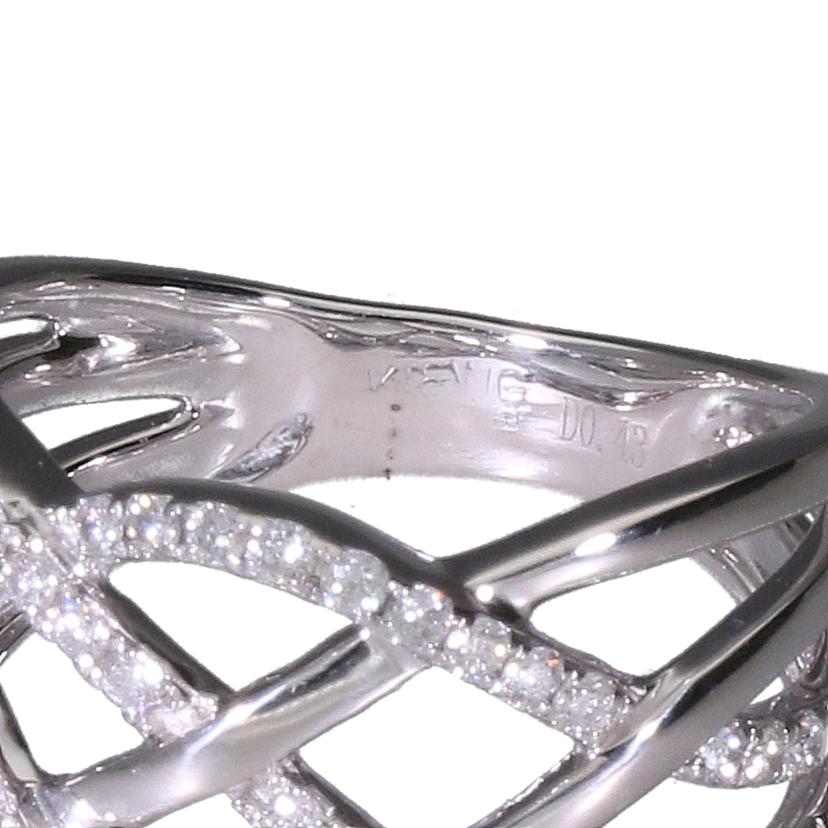 / K18WGダイヤリング0.43ct//Aランク/92