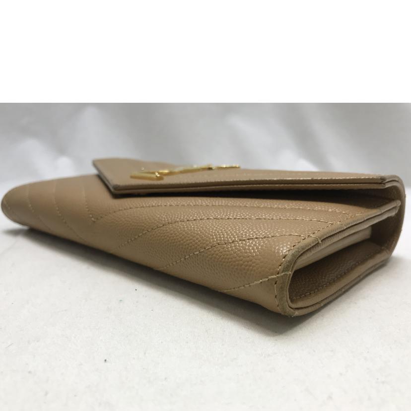 YSL サンローラン/キャビアスキン長財布/CUE372264・0119//Bランク/51