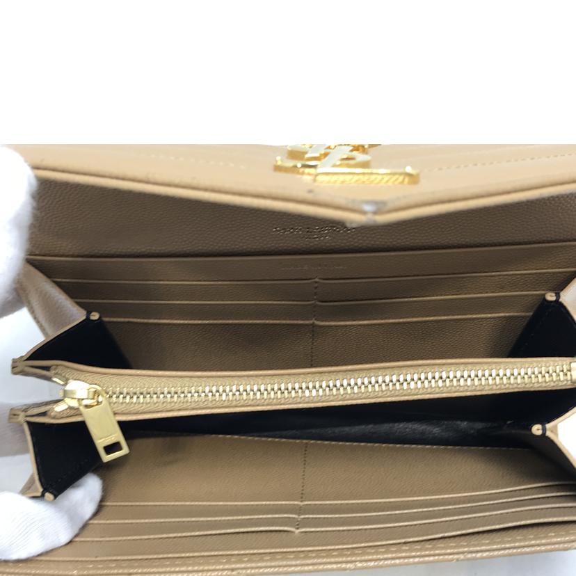YSL サンローラン/キャビアスキン長財布/CUE372264・0119//Bランク/51