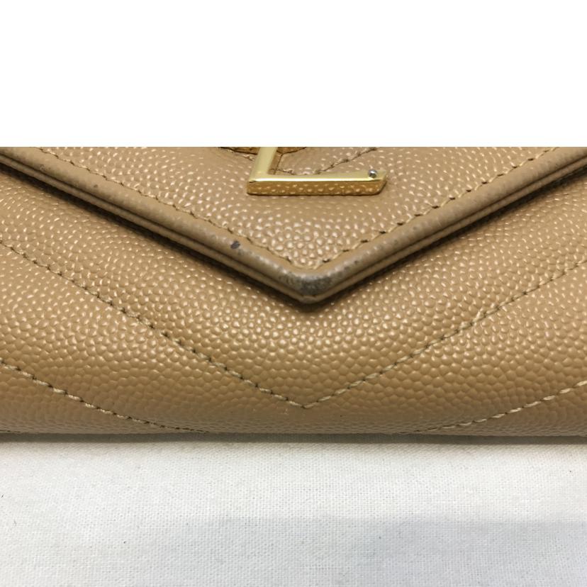YSL サンローラン/キャビアスキン長財布/CUE372264・0119//Bランク/51