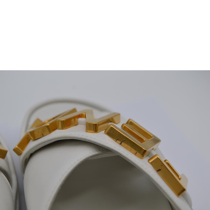 FENDI フェンディ/メタルロゴフラットサンダル/24.0cm(37 1/2)/7353//Sランク/89