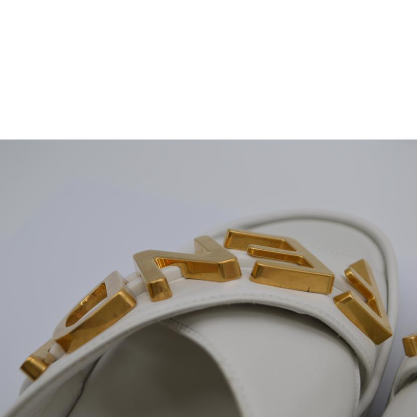 FENDI フェンディ/メタルロゴフラットサンダル/24.0cm(37 1/2)/7353//Sランク/89