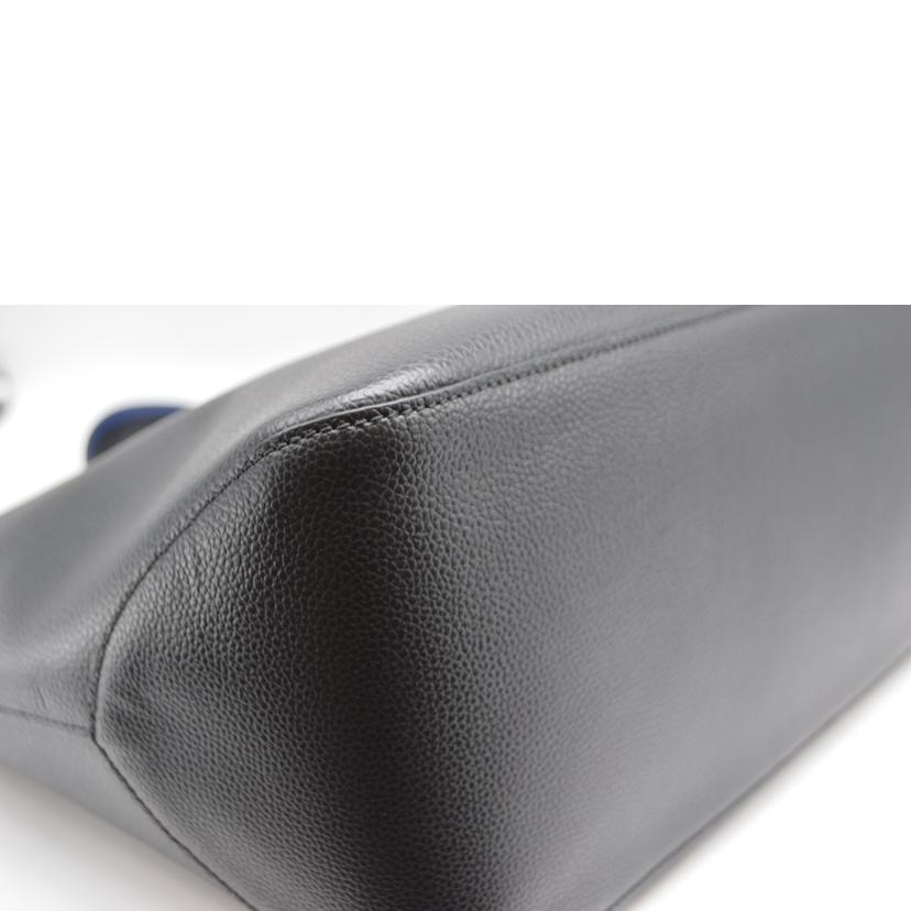 LONG CHAMP ロンシャン/ル・フローネシティレザートート/ブラック//ABランク/89