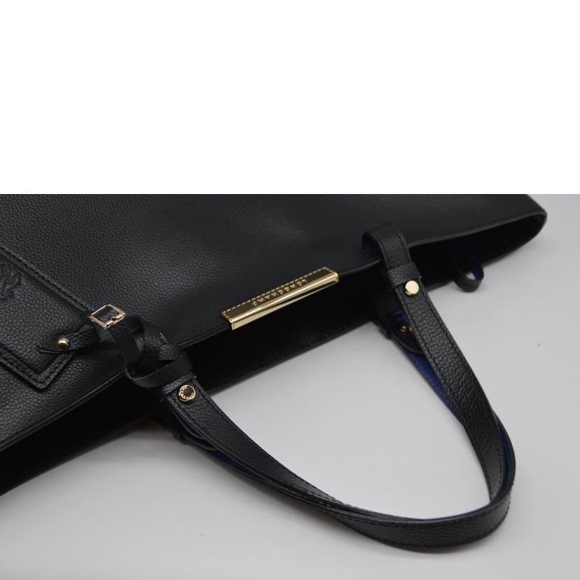 LONG CHAMP ロンシャン/ル・フローネシティレザートート/ブラック//ABランク/89