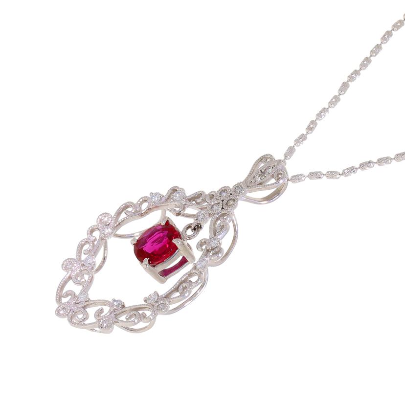 /◎K18WGルビーNC1.03/0.21//ABランク/59