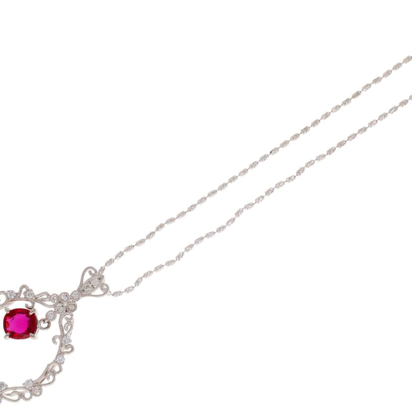 /◎K18WGルビーNC1.03/0.21//ABランク/59