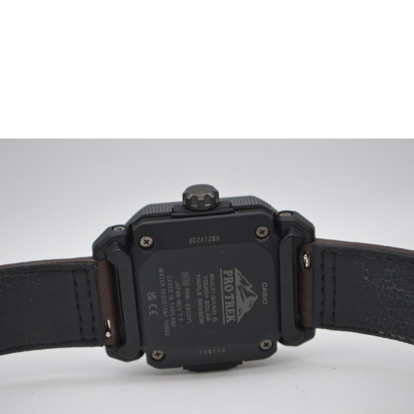 CASIO カシオ/PRO TREK クライマーライン電波ソーラーデイト/PRW-6900YL//202*****/Aランク/89