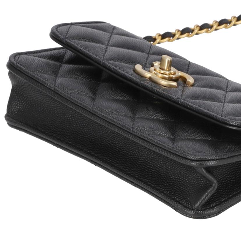 CHANEL シャネル/キャビアスキン/カメリアロングチェーンショルダー/ウォレット//NG2*****/SAランク/91