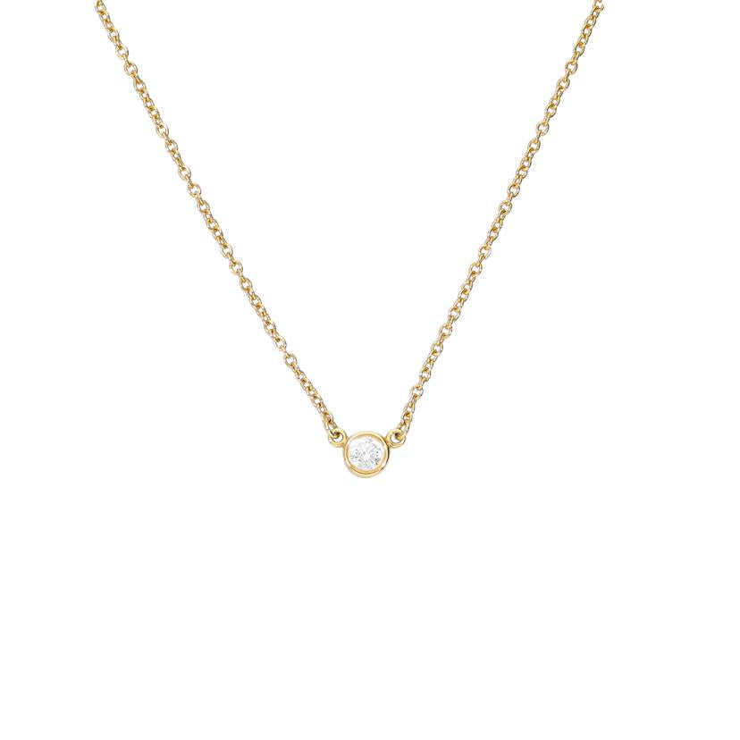 TIFFANY&Co. ティファニー/Au750YGバイザヤードダイヤネックレス//40.5cm/Aランク/75