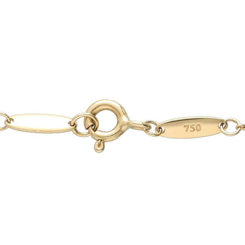 TIFFANY&Co. ティファニー/Au750YGバイザヤードダイヤネックレス//40.5cm/Aランク/75