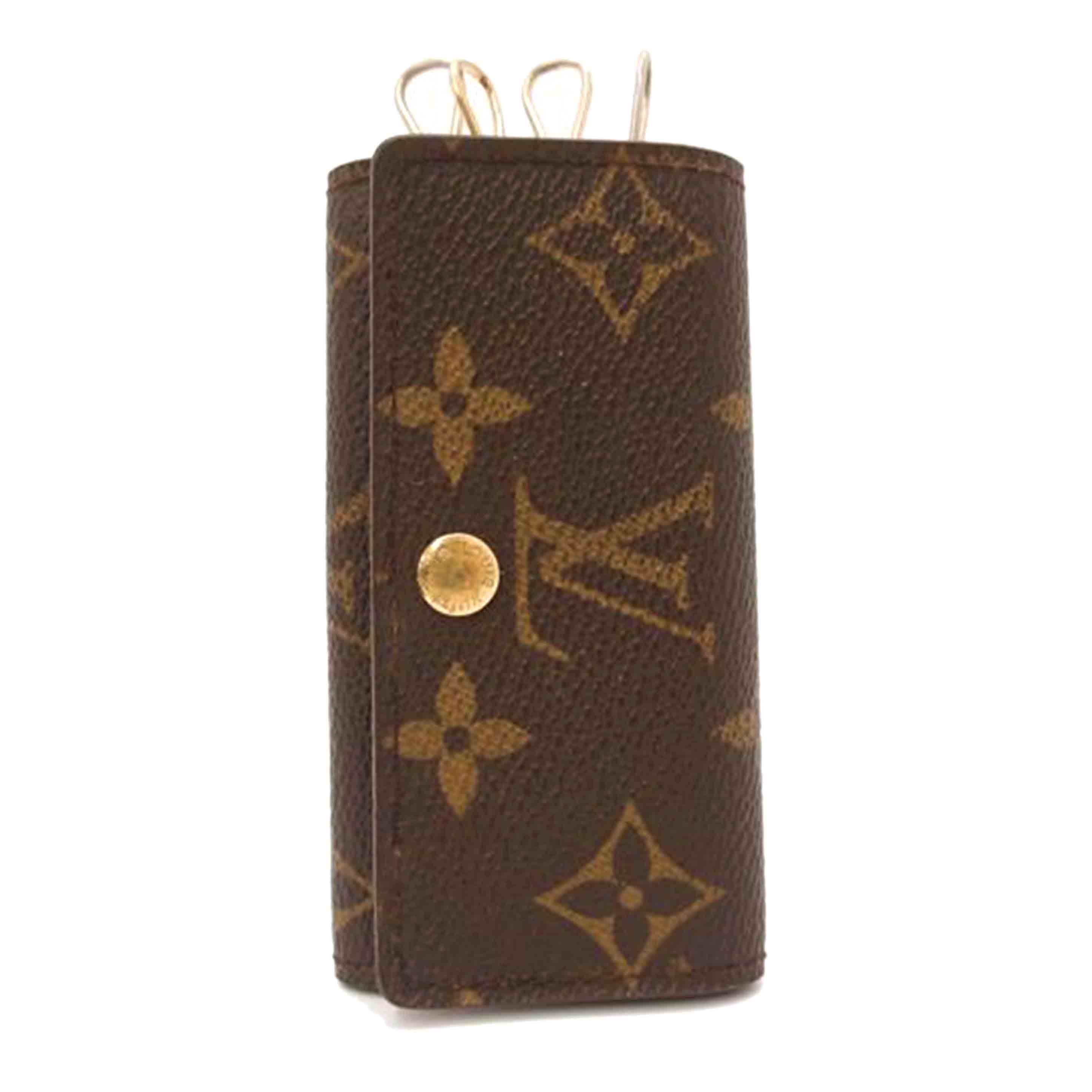 LOUIS VUITTON ルイ・ヴィトン ビトン 4連キーケース 茶 レディース メンズ/ミュルティクレ4/モノグラム/M62631//TH0***/ABランク/69
