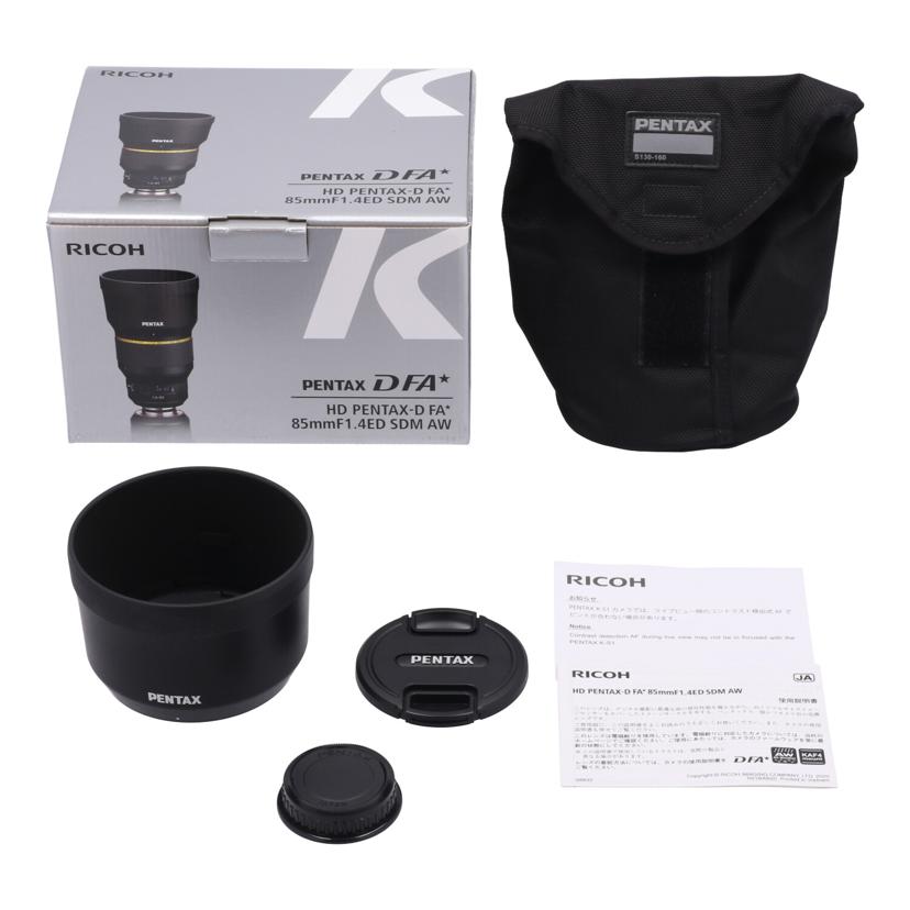 RICOH リコー/交換レンズ/PENTAX-D FA 85mmF1.4ED SDM AW//6501130/Bランク/09
